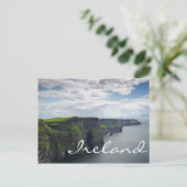 Cliffs of Moher in Ireland text briefkaart (Staand voorkant)