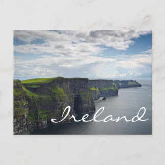 Cliffs of Moher in Ireland text briefkaart