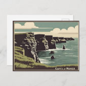 Cliffs of Moher Ireland Briefkaart (Voorkant / Achterkant)
