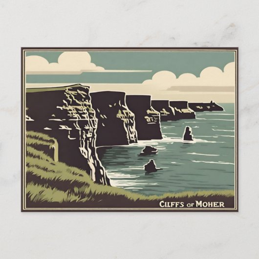 Cliffs of Moher Ireland Briefkaart (Voorkant)