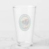 Cliffs of Moher Ireland Floral Travel Art  Glas (Achterkant)