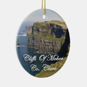 Cliffs of Moher Ireland, kerstversiering Keramisch Ornament (Rechts)