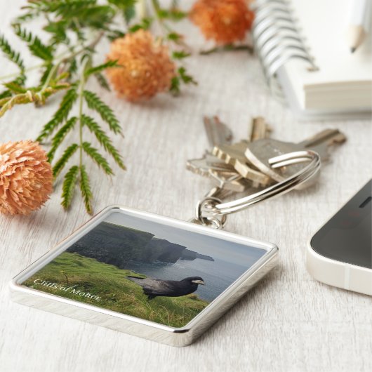 Cliffs of Moher, Ireland Rook Keychain (Zijkant)