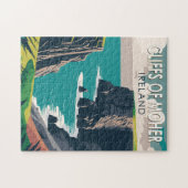 Cliffs of Moher Ireland Travel Art  Legpuzzel (Horizontaal)