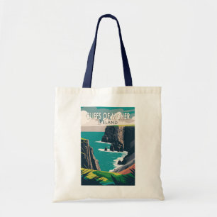 Cliffs of Moher Ireland Travel Art  Tote Bag