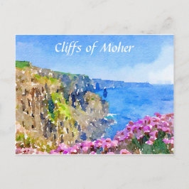 Cliffs of Moher Ireland Waterverf Briefkaart