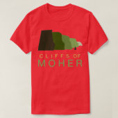 Cliffs of Moher Modern Irish Ireland T-shirt (Design voorkant)