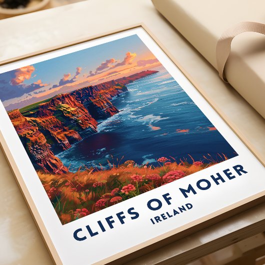 Cliffs of Moher Reisprint Poster Irish Wall Art