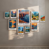 Cliffs of Moher Reisprint Poster Irish Wall Art