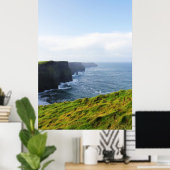 Cliffs of Moher - South Uitzicht 2 Poster (Thuiskantoor)