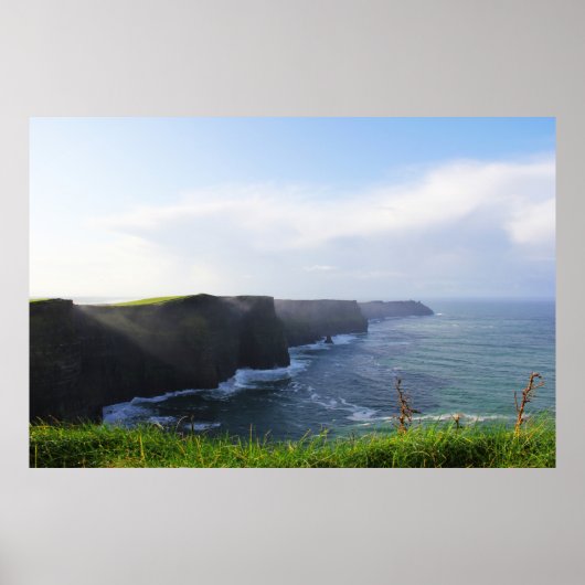 Cliffs of Moher - South Uitzicht 3 Poster (Voorkant)