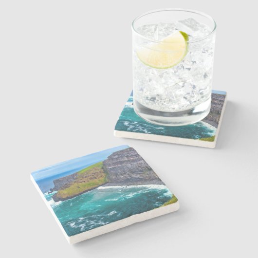 Cliffs of Moher Stenen Onderzetter (Zijkant)