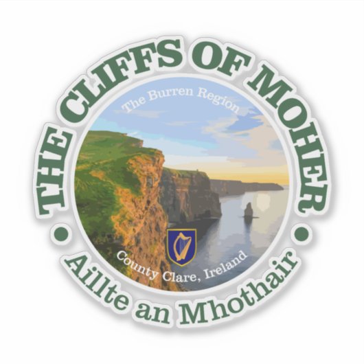 Cliffs of Moher Sticker (Voorkant)