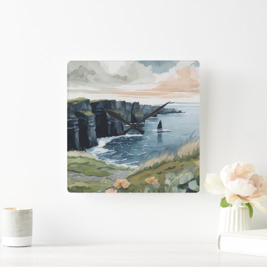 Cliffs of Moher Vierkante Klok (Huis)