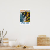 Cliffs of Mother illustratie Reisposter Poster (Keuken)