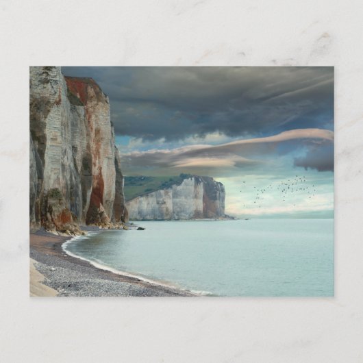 Cliffs of Normandy Seascape Briefkaart (Voorkant)