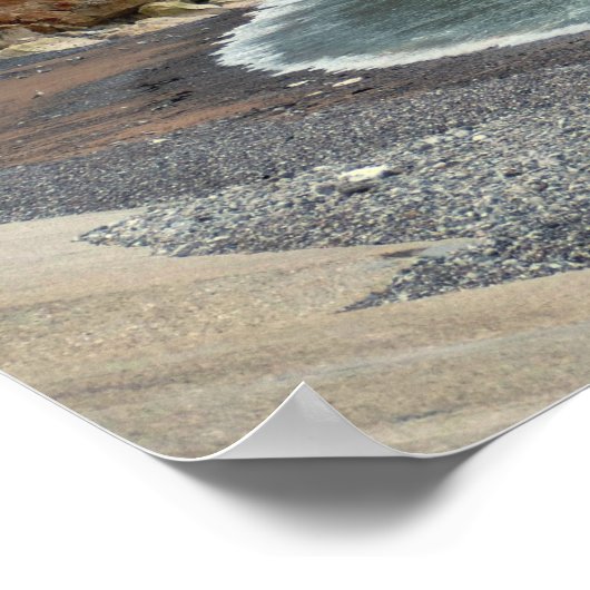 Cliffs of Normandy Seascape Poster (Hoek)