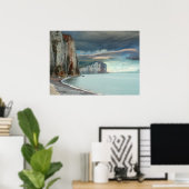 Cliffs of Normandy Seascape Poster (Thuiskantoor)