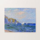Cliffs & zeilboten in Pourville Monet Fine Art Legpuzzel (Horizontaal)