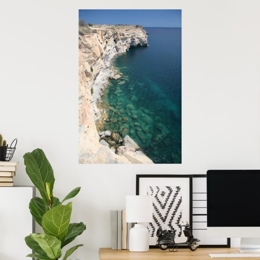 Cliffs - Zuidpunt van Malta 1 poster (Thuiskantoor)