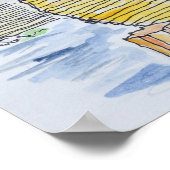 Cliffside City of Bonifacio | Corsica, Frankrijk Poster (Hoek)