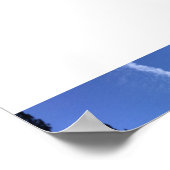 Cliffside Cloud Yosemite Blauwe Kleur Fotografie Poster (Hoek)