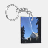 Cliffside Cloud Yosemite Blauwe Kleurenfotografie Sleutelhanger (Voorkant Links)