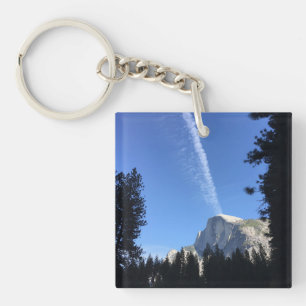 Cliffside Cloud Yosemite Blauwe Kleurenfotografie Sleutelhanger