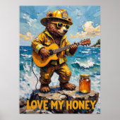 Cliffside Crooner: Beer's Honey Tune Poster (Voorkant)