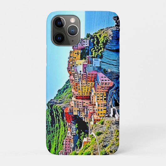 Cliffside Dreams: de kleuren van Manarola Case-Mate iPhone Case (Achterkant)