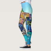 Cliffside Dreams: de kleuren van Manarola Leggings (Links)