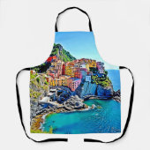 Cliffside Dreams: de kleuren van Manarola Schort (Voorkant)