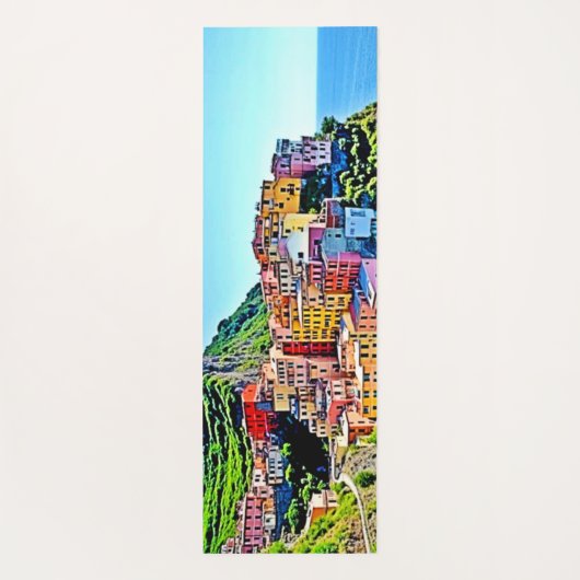 Cliffside Dreams: de kleuren van Manarola Yogamat (Achterkant)