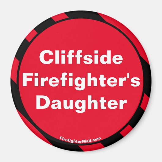 Cliffside Firefighter's Dochtermagneet Magneet (Voorkant)