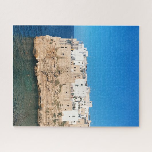 Cliffside in Polignano a Mare, Puglia, Italië Legpuzzel (Horizontaal)