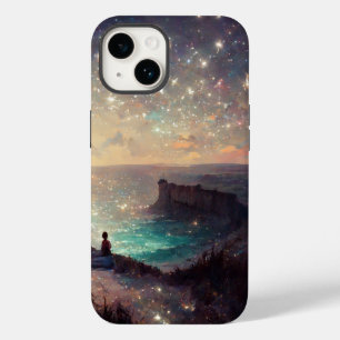 Cliffside Night Fantasy Landscape Sci-Fi Case-Mate iPhone 14 Hoesje