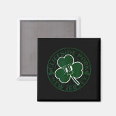 Cliffside Park New Jersey Irish Shamrock Nj Retro  Magneet (Voorkant / Achterkant)