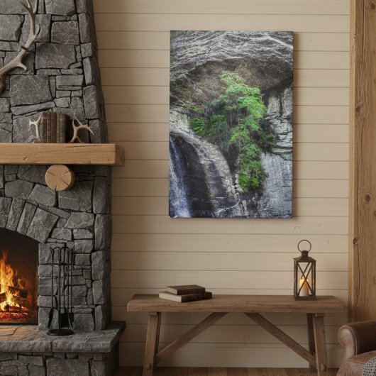 Cliffside Sentinel – Blue Ridge-fotografie Canvas Afdruk
