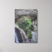 Cliffside Sentinel – Blue Ridge-fotografie Canvas Afdruk (Voorkant)