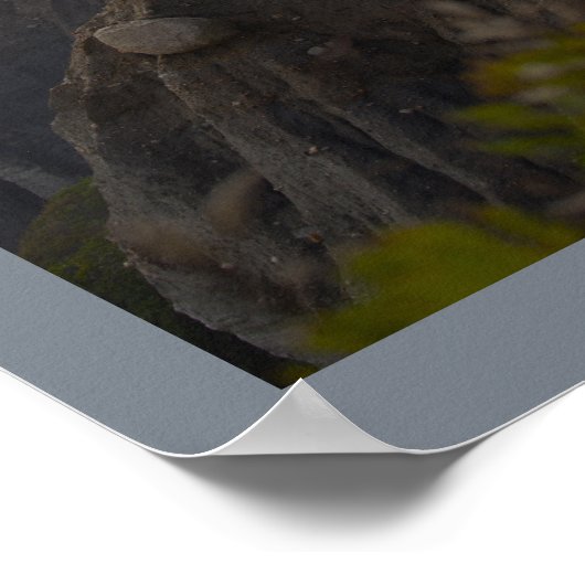 Cliffside Sunset Waterscape Photo Poster (Hoek)