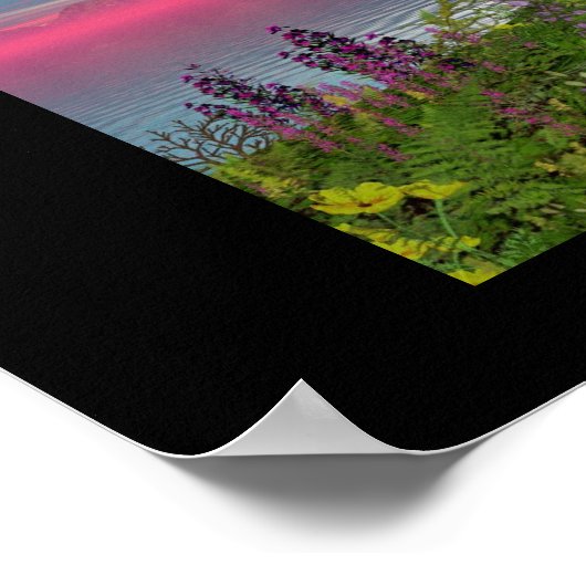 Cliffside Uitzicht Poster (Hoek)