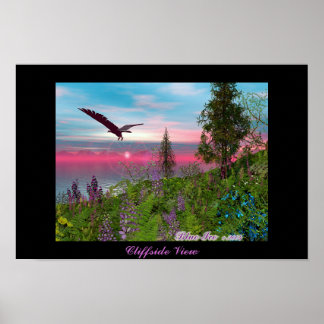Cliffside Uitzicht Poster
