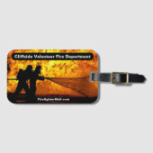Cliffside Vrijwillige Brandweer Label Bagagelabel (Voorkant (horizontaal))