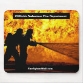 Cliffside Vrijwillige Brandweer Mousepad Muismat (Voorkant)