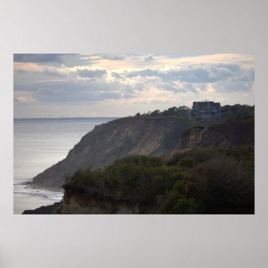 Cliffside Waterscape Photo Poster (Voorkant)