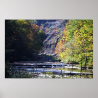 Cliffside Waterscape Poster