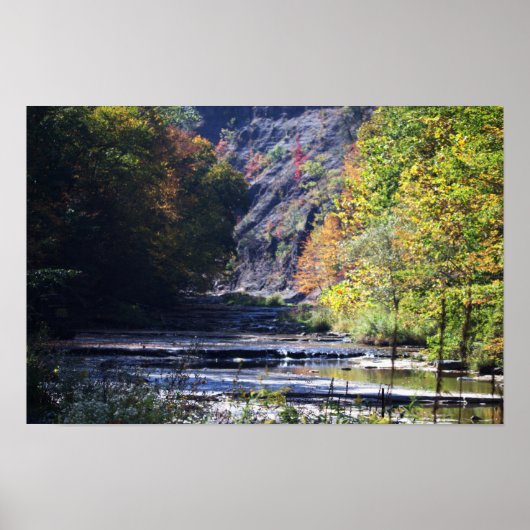 Cliffside Waterscape Poster (Voorkant)