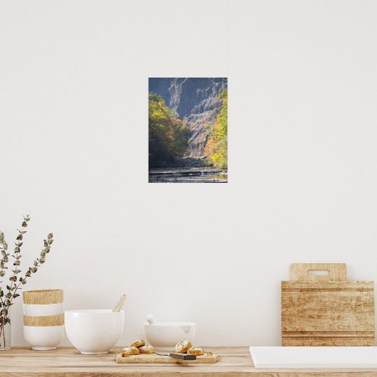 Cliffside Waterscape Poster (Keuken)