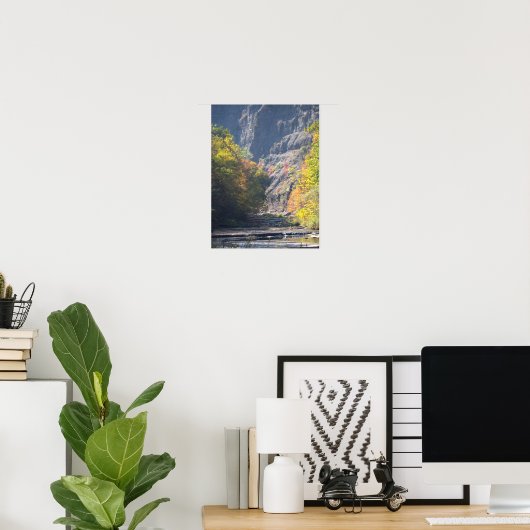 Cliffside Waterscape Poster (Thuiskantoor)