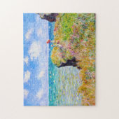 Clifftop Walk in Pourville Claude Monet Canvas art Legpuzzel (Verticaal)